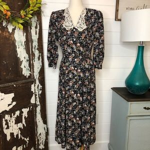 90’s Jonathan Martin modest cottage core dress
